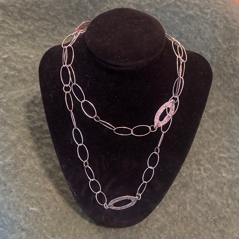 Silpada Silver Oval Link Necklace